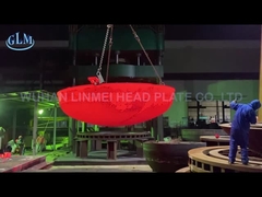 SA 516 GR 70Nの熱い形作られた皿に盛られた頭部Mm厚い2175mm Diatemer 95の