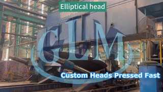 楕円形のヘッドはドラムプレス機を使用してプレスされます。