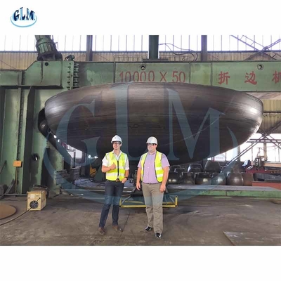 2mm 200mm ASME 圧力容器 皿端 Ms 皿端 円筒形