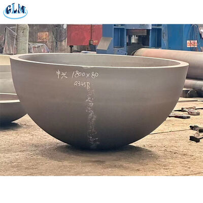 圧力機器用GB規格に準拠した厚さ2～300mmの炭素鋼製半球形タンクヘッド