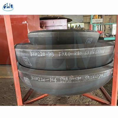 1100mm X 80mm 円筒型皿端 SA516 Gr70N 円筒型タンクヘッドの寸法