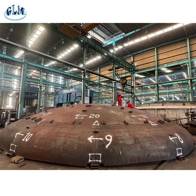 4200mm直径 圧迫容器用熱圧圧と溶接接続付きのトリスフィア式皿頭